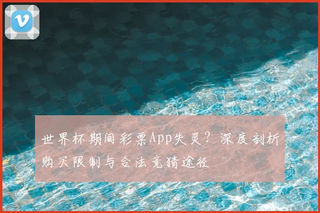 世界杯期间彩票App失灵？深度剖析购买限制与合法竞猜途径