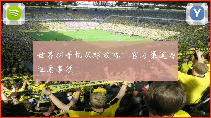 世界杯手机买球攻略：官方渠道与注意事项